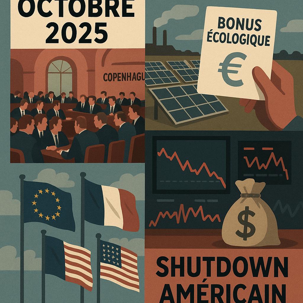 Octobre 2025 : Réformes économiques, session UE décisive et shutdown américain