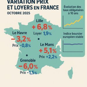 Octobre 2025 : tendances clés du marché immobilier – prix, loyers & taux