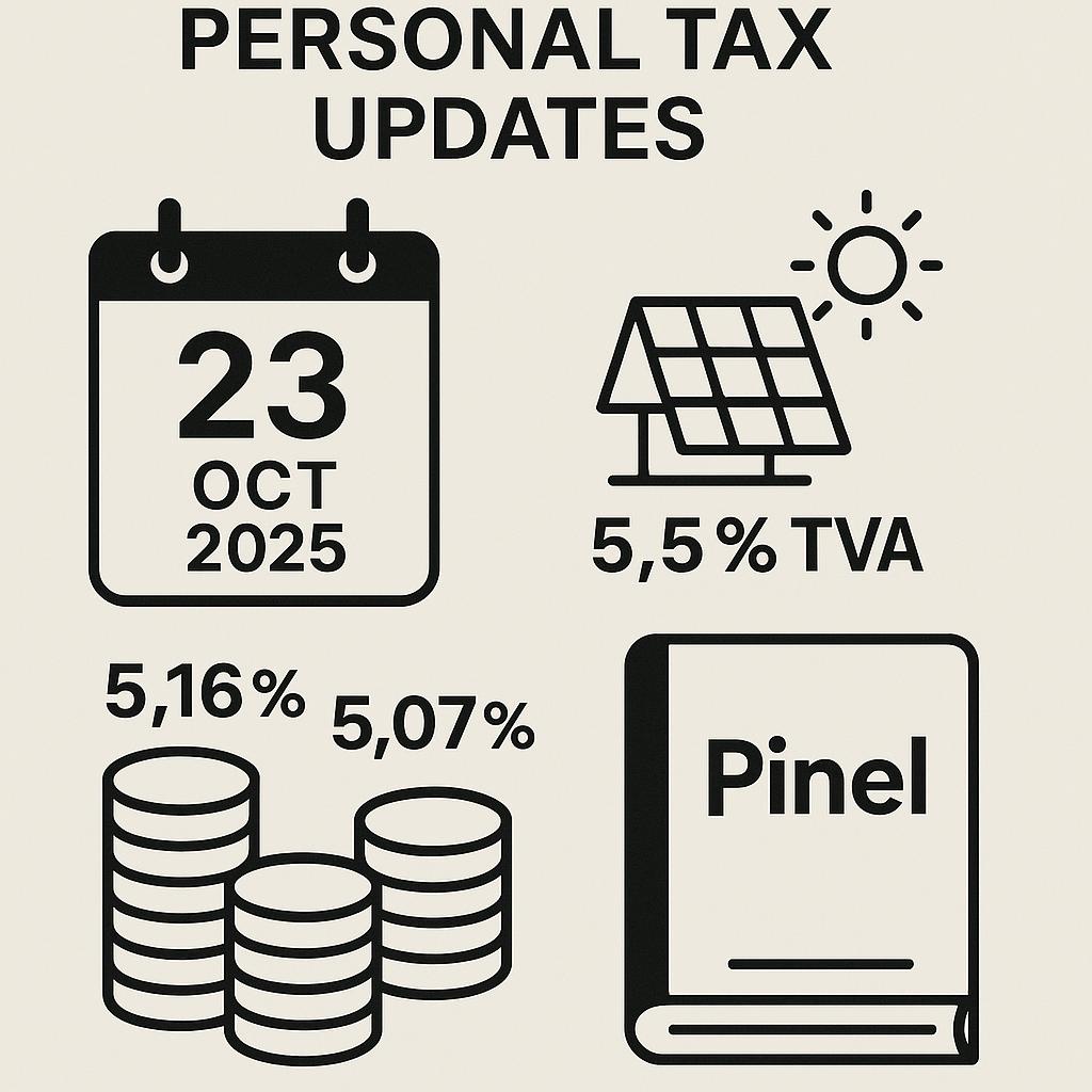 Fiscalité 2025 : décryptage des nouveaux taux BIC, TVA réduite & stratégies Pinel