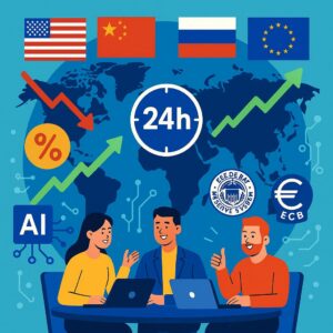 Marchés financiers : flash des 24 h (16-17 mai 2024) – Bourse, inflation & géopolitique