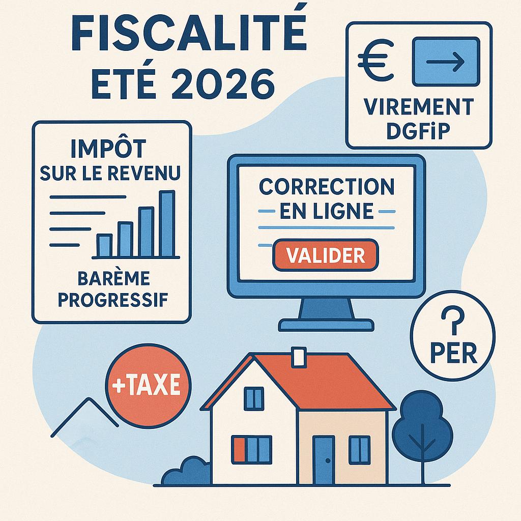 Actualité fiscale août 2026 : impôt sur le revenu, taxe d’habitation et corrections en ligne, ce qui change pour les particuliers