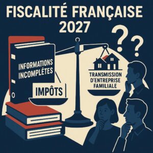 Actualité fiscale 2027 : ce que l’on sait des annonces sur les hauts revenus et le pacte Dutreil